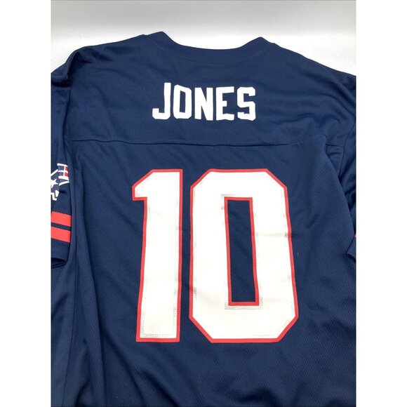 NFL New England Patriots Men's #10 Mac Jones V-Neck Jersey Team Licensed, XL - Picture 1 of 9